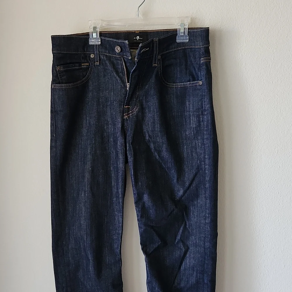 7 For All Mankind Jeans Mens Straight Blue Sz 30